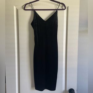 Black Velvet Mini Dress